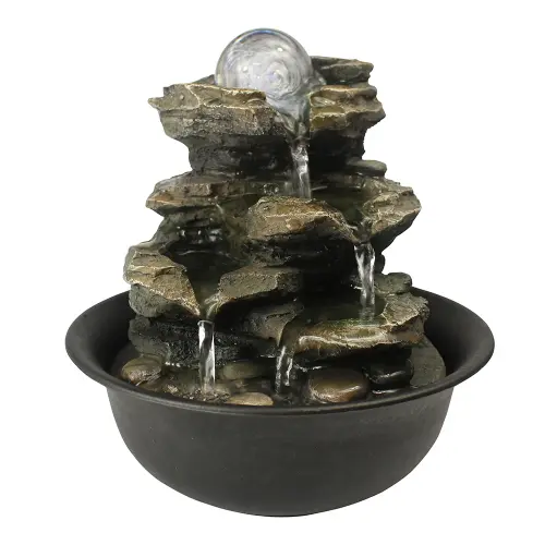 83inches rock cascading tabletop fountain with led light for home office bedroom relaxation (1).webp