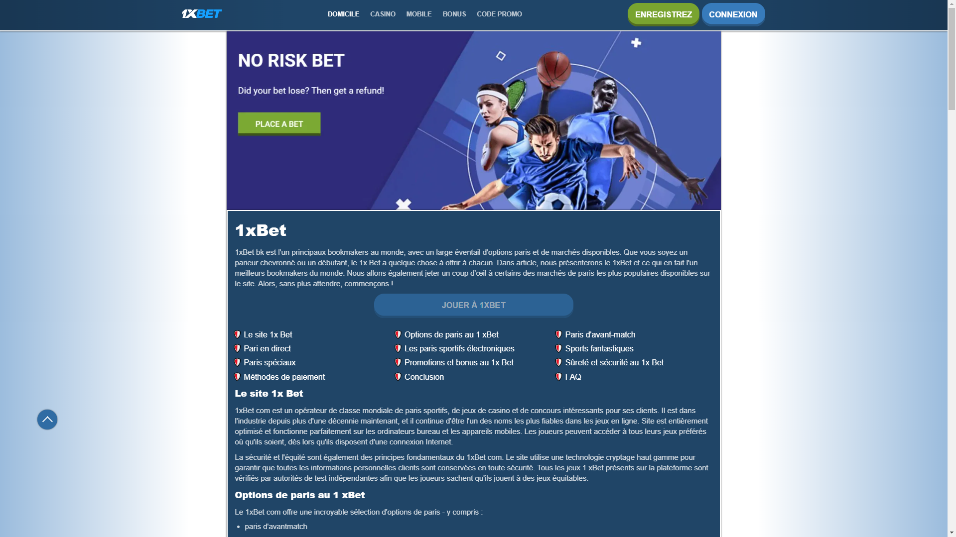 Avantages et inconvénients de 1xbet Cote d'Ivoire