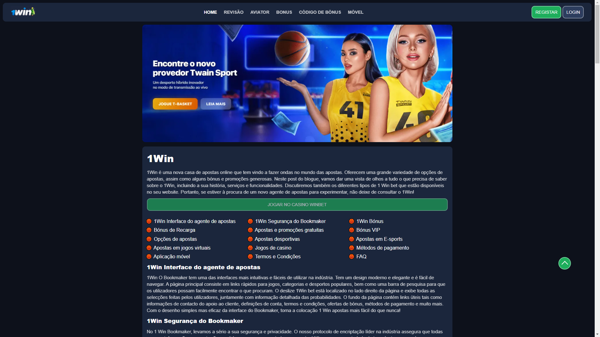  1WinBet Brazil Revisão