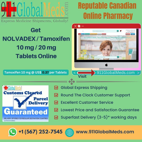 The price of tamoxifen without insurance can vary significantly depending on the pharmacy, dosages, and locations. You can search the most trusted international online pharmacy like 911GlobalMeds.com to find The guaranteed lowest price of Tamoxifen / Nolvadex of 10 mg @ $0.37 per Tablets online Source: - https://www.911globalmeds.com/buy-tamoxifen-nolvadex-online         

Find Other medications information like –

Daliresp 500 mcg tablet @ https://www.911globalmeds.com/buy-roflumilast-daxas-daliresp-online