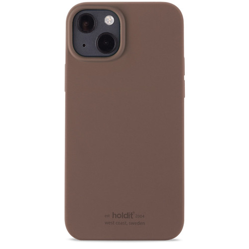 Holdit Silicon Phone Case Apple iPhone 13 Dark Brown 1.jpg