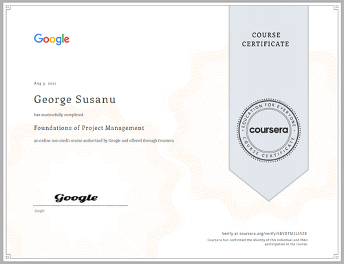 diploma Foundations of Project Management