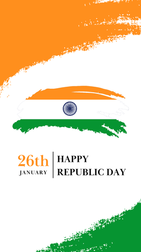 Minimalist Tricolour Happy Republic Day Instagram Story min.png