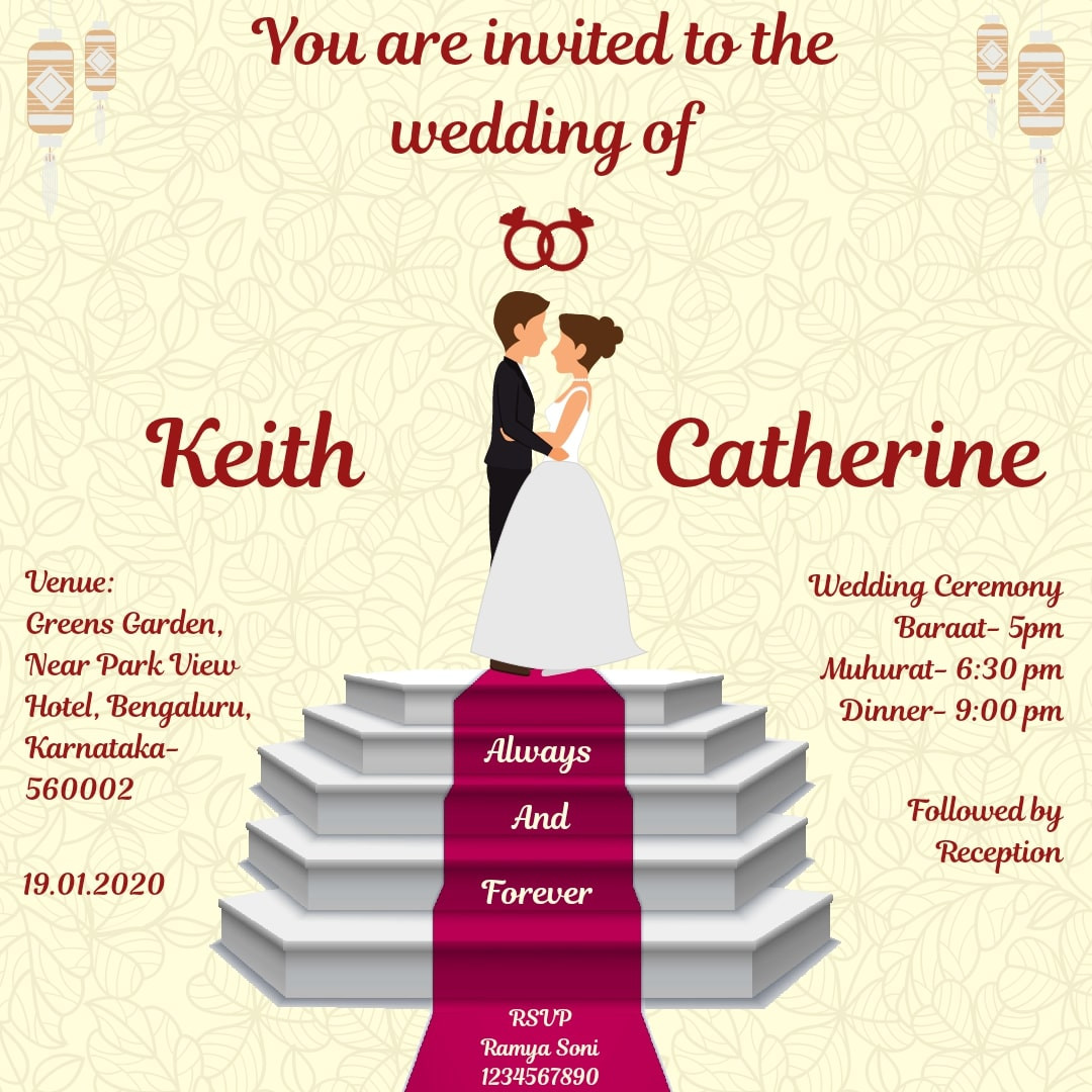 Free Order online Wedding Invitation e-cards