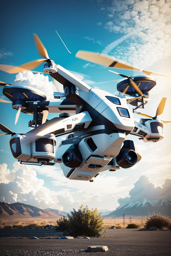 DreamShaper v7 Drone plane 2