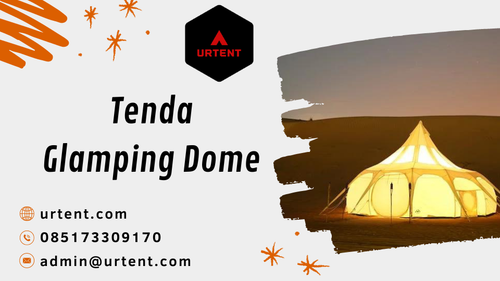Selamat datang di dunia petualangan mewah dengan tenda glamping dome yang menghadirkan kemewahan alam di depan mata. Rasakan sentuhan alam tanpa harus merelakan kenyamanan dengan pengalaman glamping yang tak terlupakan.

?️ Tenda Glamping Dome adalah tempat ideal untuk melarikan diri dari hiruk-pikuk kota dan merasakan kedamaian alam. Desain unik dome memberikan pemandangan spektakuler langit malam dan keindahan sekitar.

? Nikmati pemandangan matahari terbit dan terbenam yang menakjubkan langsung dari kamar tidur Anda. Tidak perlu repot membawa peralatan camping, karena segala sesuatu yang Anda butuhkan sudah disiapkan dengan baik di dalam tenda.

? Pengalaman glamping kami menawarkan fasilitas modern seperti kamar tidur nyaman, perlengkapan mandi lengkap, dan area lounge yang nyaman untuk bersantai. Dengan sentuhan kelas atas, Anda akan merasa seperti tinggal di resor bintang lima di tengah alam.

Jangan lewatkan kesempatan ini untuk merasakan sensasi unik ini! Hubungi kami di [admin@urtent.com] atau WhatsApp [085173309170] untuk informasi lebih lanjut dan pemesanan. Liburan impian Anda ada di sini, bersama Tenda Glamping Dome. Sambut petualangan baru dalam gaya yang tak tertandingi! ??️