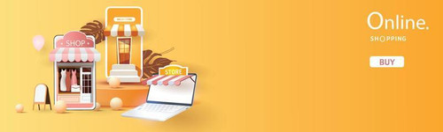 online shopping on phone buy sell business digital web banner application money advertising payment .jpg