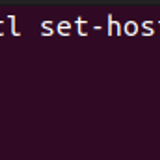 set hostname