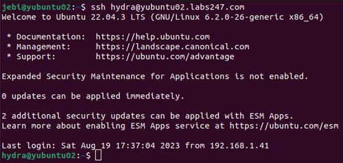 test ssh labs247.png
