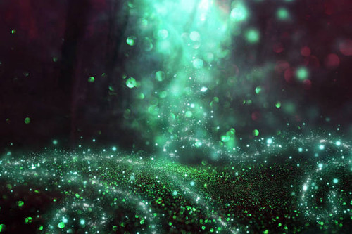 abstract and magical image of glitter firefly flying in the night forest fairy tale concept.jpg