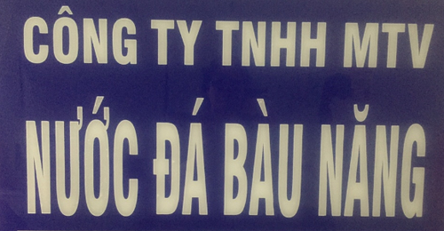 1796 CÔNG TY TNHH MTV NƯỚC ĐÁ BÀU NĂNG