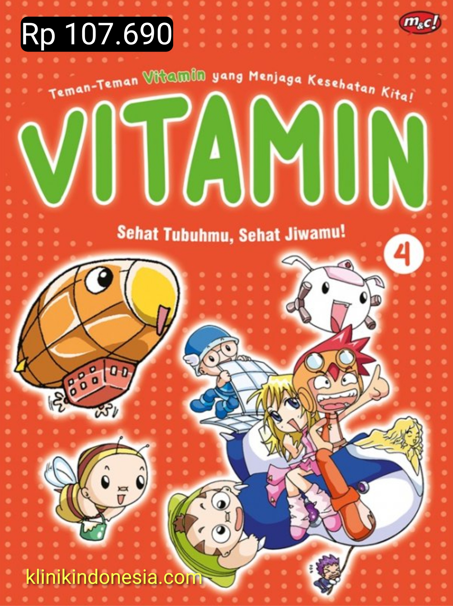 Gambar Komik Anak-Anak Vitamin Seri 4 : Sehat Tubuhmu, Sehat Jiwamu!