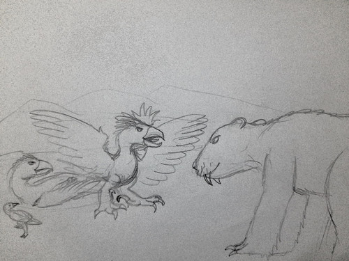 Eugalliraptor and Bearverine.jpg