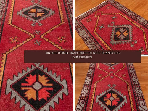 VINTAGE TURKISH HAND KNOTTED WOOL RUNNER RUG.jpg