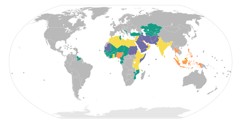 Use of Sharia by country.png