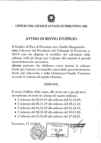 GIUDICE DI PACE DI FERENTINO RINVIO UDIENZE page 0001.jpg