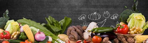 pngtree summer atmosphere restaurant supermarket vegetable psd layered promotion background picture .png