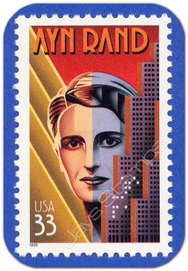 1999  AYN RAND  Literary Arts Series MINT Single Stamp  U.S. Scott Cat # 3308