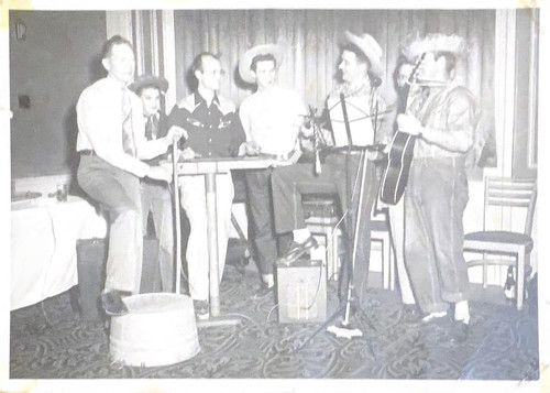Daddy far right with the band he played with