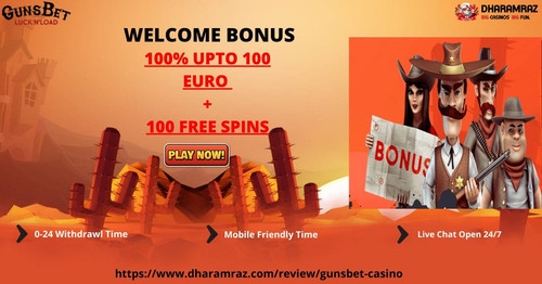 100 Free Spins On Gunsbet Casino | Bonus 2020 | Review.jpg