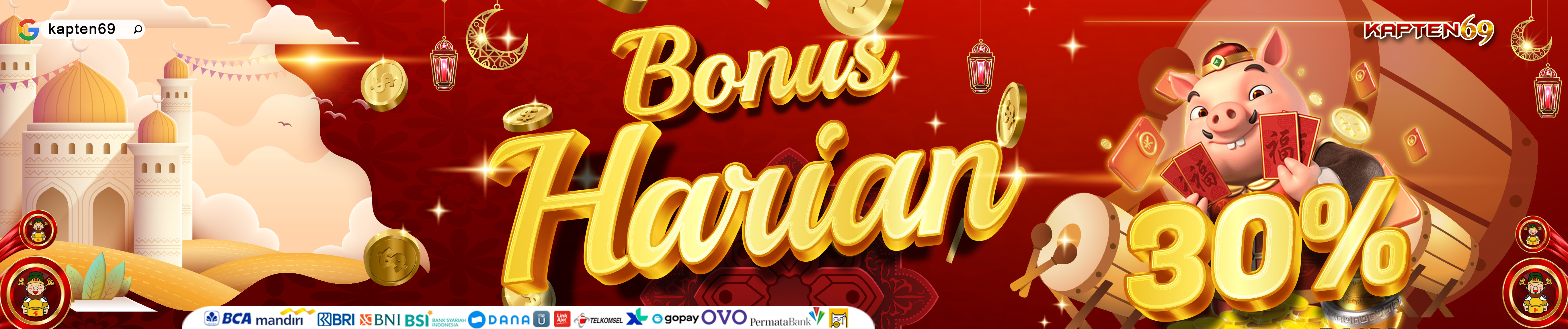BONUS HARIAN 30 %