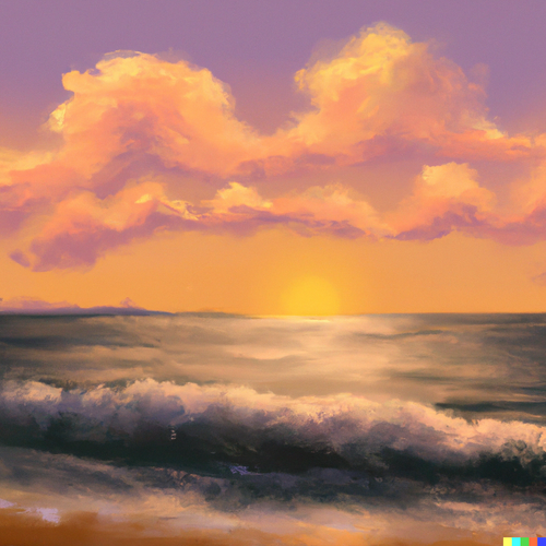 DALL·E 2023 03 22 01.22.02 Sunset on the beach paint.png