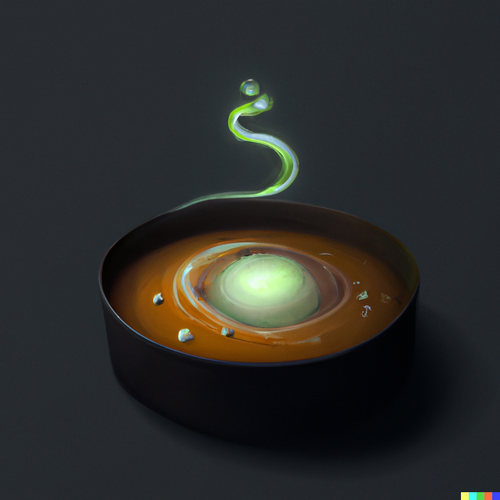 DALL·E 2023 03 22 01.32.49 a bowl of soup that is also a portal to another dimension, digital art.png