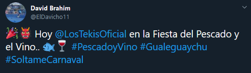 Screenshot 2020 01 05 David Brahim en Twitter ?? Hoy LosTekisOficial en la Fiesta del Pescado y el V.png