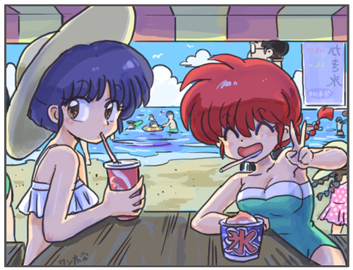  ranma chan and tendou akane ranma 1 2 drawn by wanta futoshi 44476a52fb1fc8b49034749439d68b39.png