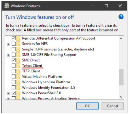 Telnet Sur Windows {GUI ou l'Invite de commandes}