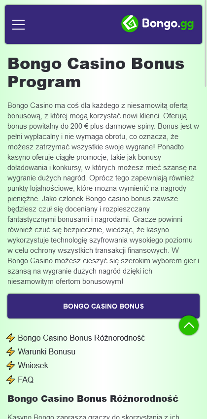  Bongo Casino Polska - Bezpieczne