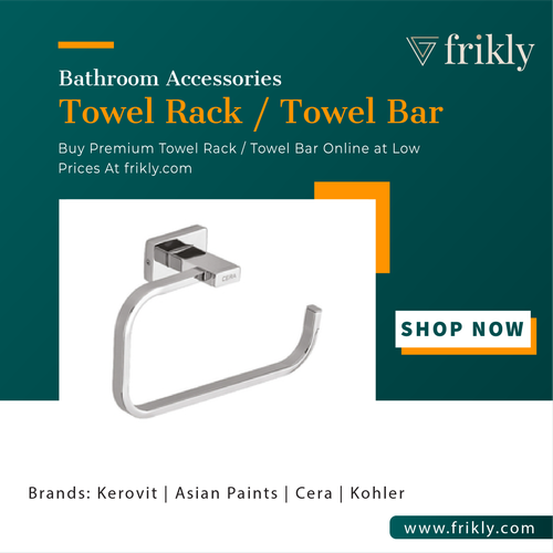 Upgrade Your Bathroom with a Trendy Towel Rack or Towel Bar in india | Frikly.png