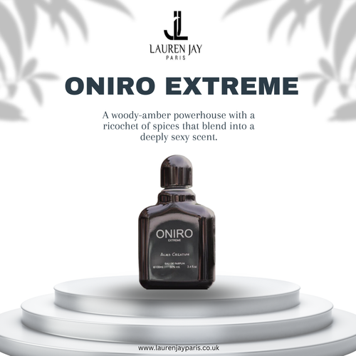 A woody-amber powerhouse with a ricochet of spices that blend into a deeply sexy scent.
Visit:- https://laurenjayparis.co.uk/products/oniro-extreme-eau-de-parfum-100ml-b-fragrance-world