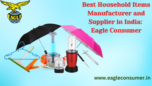 Eagle Consumer Products is a leading household items supplier in India, providing a wide range of top-quality products. Know more 
https://www.eagleconsumer.in/product-category/household-items/