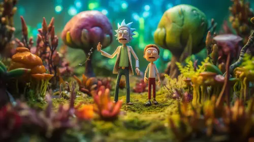 Manu23 Rick Morty in real life shot on fujifilm X 1d86689b ab63 469a af10 687bf586d645.webp