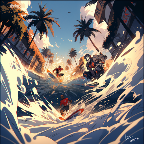 mhoydich visual comic book style spiderman surfing in venice ca 048eabb2 d0ec 4485 9a31 5b03ecf0c1ba.png