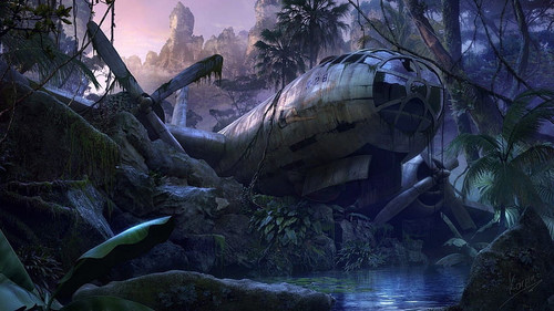 desktop wallpaper plane jungle crash plane crash.jpg