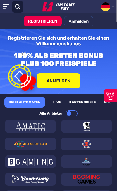 Instantpay Casino - Entdecken Sie die besten Casino Spiele in Deutschland