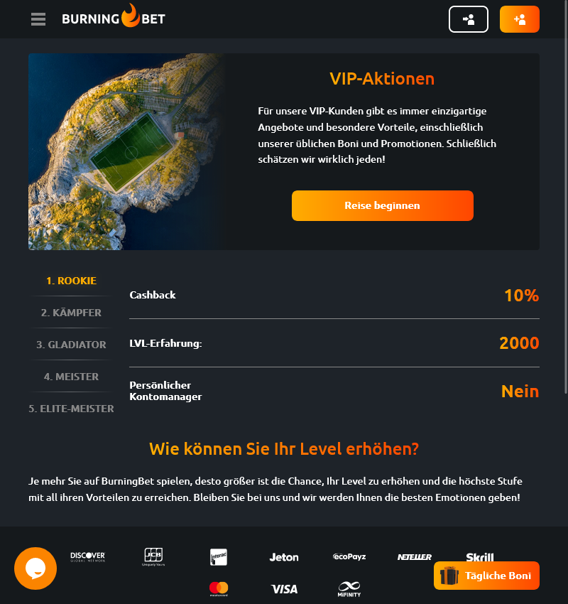 Zünden Sie Ihr Spielerlebnis im Burningbet Casino Deutschland
