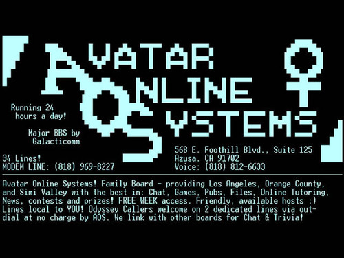 Avatar Online Systems - A.O.S. Major BBS.jpg