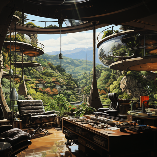 mhoydich painting of a home recording studio designed by john l 86d0eeb1 174b 4bba 8bbb 285289aa328d.png