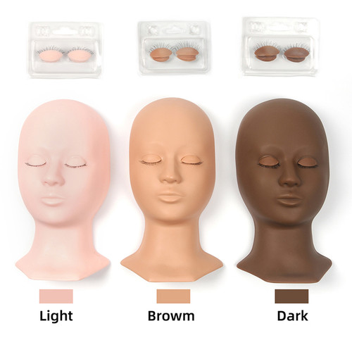 Makeup Practice Mannequin with 2 Pairs Replacement Eyelids Set.jpg