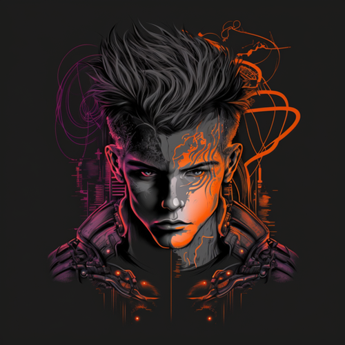 HigginsKreationz vectorized cyberpunk t shirt design of a techn d2b22575 cde1 4e2b 9b76 f2150356f3b2.png