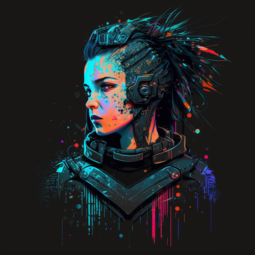 HigginsKreationz vectorized cyberpunk t shirt design of an extr 3c99b5da a020 4583 9445 12ca2ca0e337.png