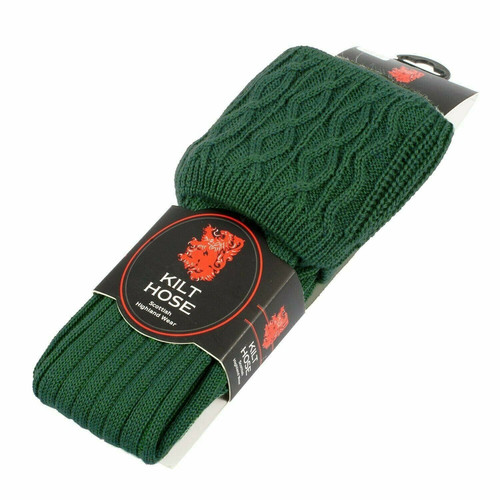 scottish pipe band luxury kilt hose socks woolbottle green brand new 7717 p.jpg