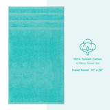 4 SIZE TURQUOISE BLUE