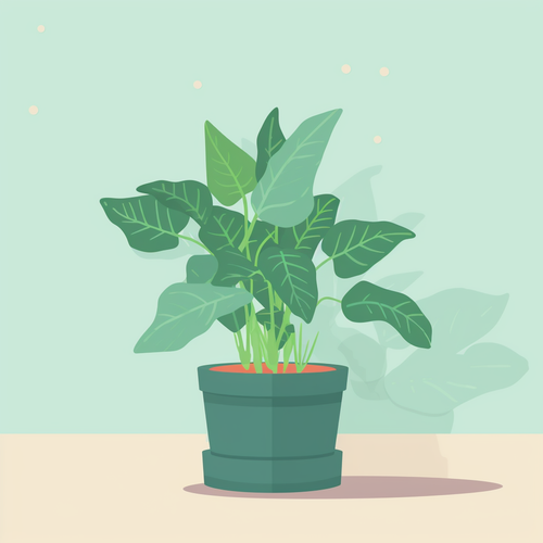 Amber flat simple vector of a sygonium houseplant 3647e379 bc86 4ea6 9a1d 352786c86150.png