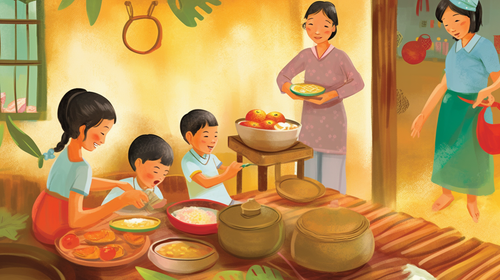Chao Childrens book illustration Chung cake f 11 scenes of lif 02751c14 bcd9 4c15 927b 24907d7111cf.png