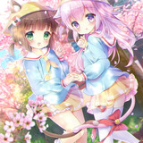 HD wallpaper kawaii anime cherry blossom girl jingle bell little pink flowers sakura school uniform 