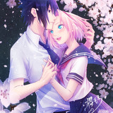 sasuke x sakura naruto sakura blossom uchiha sasuke haruno sakura anime 43990